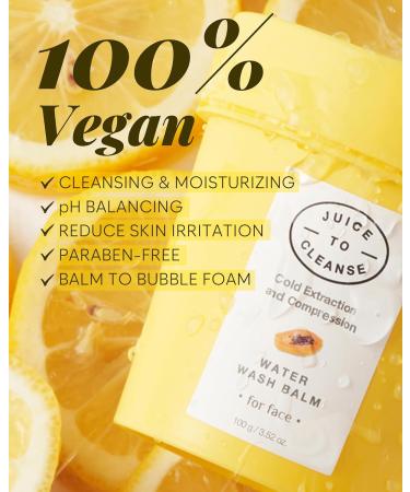 Water Wash Balm - All-in-One Gentle Makeup Remover | Vegan Paraben-Free Natural Ingredients | 3.5 oz - Buy Online on GoSupps.com