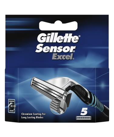 Gillette Sensor Excel Men's Razor Blades 5 Refills