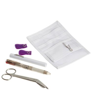 ADC Nurse Medical Accessory Combo Kit - Pocket Pal II Lister Scissors Adlite Penlight & Adscope Stethoscope (Purple) - International Shipping Available - Buy Online on GoSupps.com