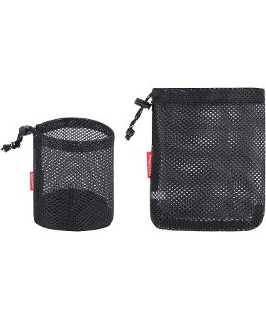 REDCAMP Stuff Sack Set of 5  Lightweight Mesh Nylon Drawstring Storage Bag Pouch for Travelling Hiking Red/Black - Buy Online on GoSupps.com