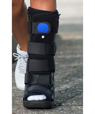 X-Small High Top Low Profile Air Pump CAM Medical Orthopedic Walker Boot - Black (Men's Up to Size 4, Women's Up to Size 5.5) - Buy Online on GoSupps.com