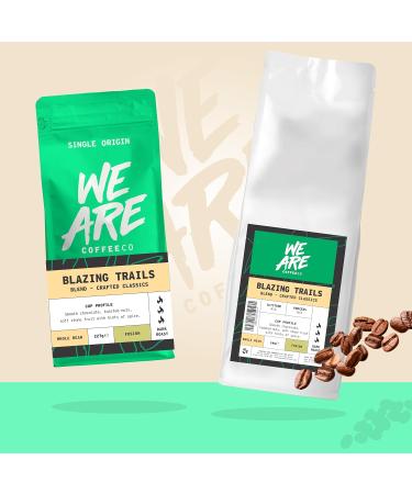 Coffee Beans 1kg Bag Whole Bean Coffee Blazing Trails Blend Coffee Beans Chocolate Nuts & Fruits Notes 100% Arabica Dark Roast Fresh Coffee Single Origin (We Are Coffee Co) Whole Bean 1 kg (Pack of 1) - Buy Online on GoSupps.com