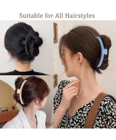 Hold Everything Hair Claw Clips - Strong Non-Slip Clips for Thick and Thin Hair - 6 Colors, Double Row Teeth - 52 Teeth - Buy Online on GoSupps.com