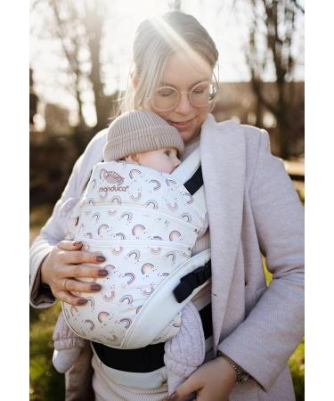 Manduca Babytrage XT - Ergonomic All-in-One Baby Carrier for Newborns & Toddlers (3.5 - 20 kg) | Rainbow Day - Buy Online on GoSupps.com
