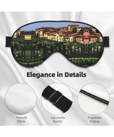 Buy Italy-Tuscan Print Soft Eye Mask | Travel & Sleep Eye Cover for Men & Women - Buy Online on GoSupps.com