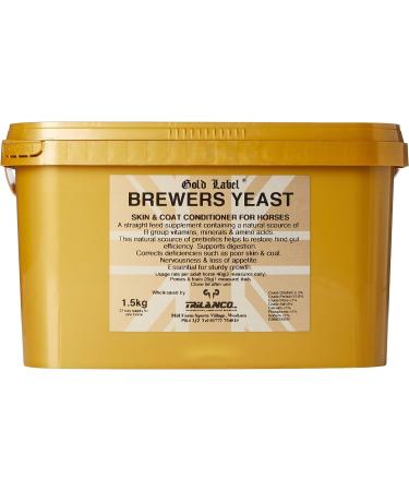 Gold Label Brewers Yeast skin & coat conditioner for horses 3 kg Transparent - Buy Online on GoSupps.com