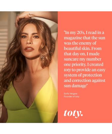 Toty Solaria Mineral SPF 50+ Sunscreen Serum - Antioxidant Tinted Face Sunscreen | Broad Spectrum & Water Resistant by Sofia Vergara - 50ml - Buy Online on GoSupps.com