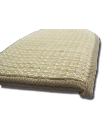 Natural Exfoliating Sisal Fiber Loofah Glove Mitt Mitten - 2 Pack for Bath Spa Shower - Gentle Skin Scrubber for Humans & Pets - Buy Online on GoSupps.com