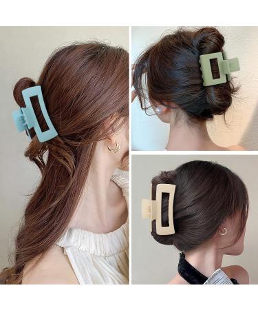 16 Pack Large & Small Hair Claw Clips for Women - Rectangle Hair Barrettes for Thick & Thin Hair - Buy Online on GoSupps.com