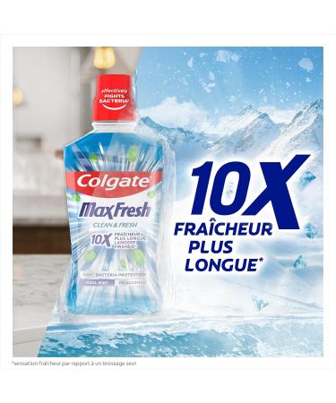 COLGATE Max Fresh Clean & Fresh Mouthwash - long-lasting freshness - 500ml - Buy Online on GoSupps.com
