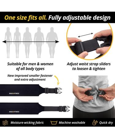 Buy Build & Fitness Treadmill | Adjustable Waist Pocket for Phones & Keys | Perfect for Men & Women | Running Walking Gym Gear - Black - Buy Online on GoSupps.com