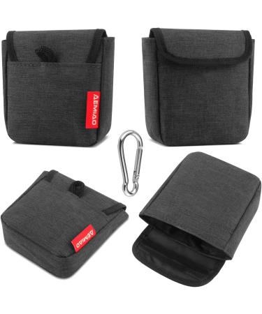 AEMIAO Dog Treat Pouch - Small Magnetic Closure Training Bag for Pet Puppy Walking - Includes Carabiner - Grey - Buy Online on GoSupps.com
