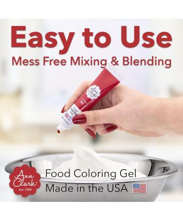 Ann Clark 7 oz. Food Coloring Gel Set - Professional-Grade, Made in USA (6 Colors) - Buy Online on GoSupps.com