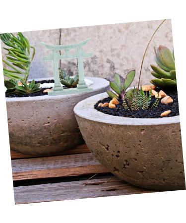 FUNOMOCYA Japanese Torii Model Home Decor Ornament Birdie House Accessories Mini Torii Gate Statue Resin Mini House Torii Gate Japanese Torii Gate Crafts Miniature Torii Gate Pvc Grey 8.50X8.00X2.50CM - Buy Online on GoSupps.com