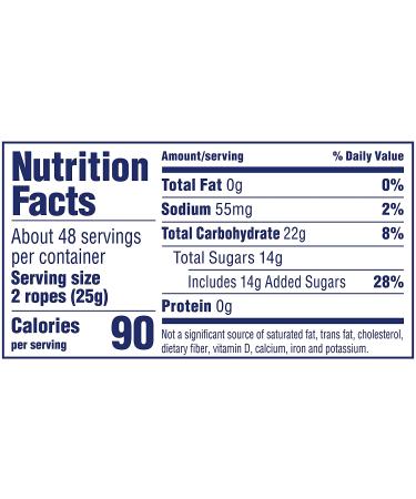 SweeTARTS Soft & Chewy Ropes 3.5oz (Pack of 12) - Licorice Candy | Sweet & Tangy Flavor - 8 Count - Buy Online on GoSupps.com