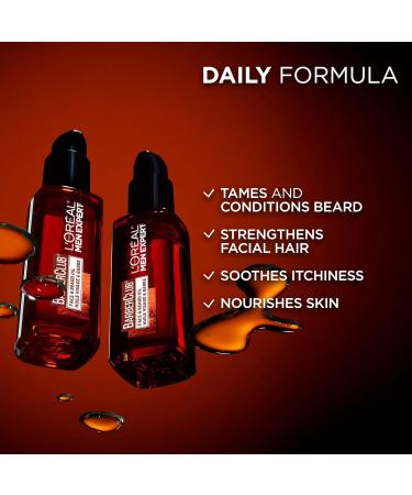 L'Oreal Paris Men Expert BarberClub Beard Oil Non-Greasy Formula for Beard & Face Tames Conditions and Nourishes Beard & Soothes Itch with Cedarwood Essential Oil 30ml Face & Beard Oil - 30 mL - Buy Online on GoSupps.com
