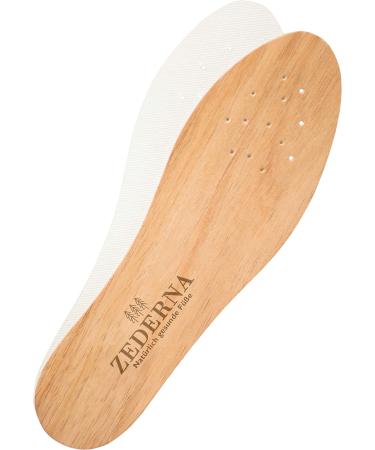 Zederna Cedar Wood Shoe Insoles 1 Pair  Cedar/RedUS M 10.5/W 12/EU 44 EU 44 / US Women 12 / US Men 10.5