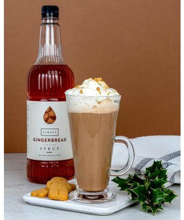 Premium Simply Ginger Bread Syrup 1 Litre - Delicious Flavor for Baking and Cocktails - Buy Online on GoSupps.com