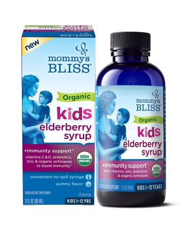 Mommy's Bliss Organic Elderberry Syrup + Immunity Boost 3 fl oz (90 ml)
