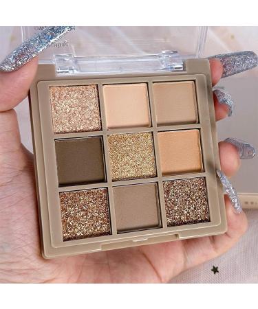 BelleVive Matte Shimmering NudeBrown Eyeshadow Palette Makeup LongLasting Waterproof Eyeshadow 9 Blendable Shades in Smooth Matte and Shimmer Finishes 05 - Buy Online on GoSupps.com