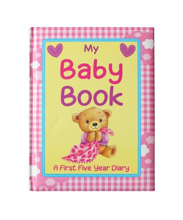 Brown Watson Baby Record Book Baby Keepsake Diary Birth to 5 Yrs Pink