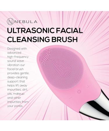 Nebula Silicone Facial Cleansing Brush | 6-Speed Sonic Skin Care Exfoliator for Acne and Blackhead Removal - Buy Online on GoSupps.com