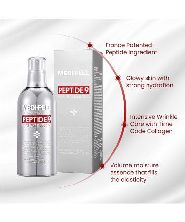 MEDI-PEEL Peptide 9 Volume Essence 3.38 fl.oz. | Anti-Wrinkle Collagen Formula | Korean Skincare - Buy Online on GoSupps.com