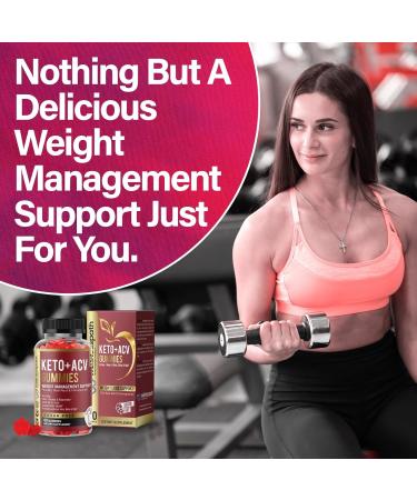ACV Keto Gummies for Weight Loss - Sugar Free Vegan Appetite Suppressant Detox & Digestion - 60 Count - Buy Online on GoSupps.com