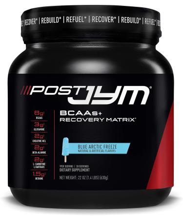 JYM Supplement Science PRE JYM 30 Servings - Strawberry Kiwi & Post-Workout with BCAA's, Glutamine, Creatine HCL, Beta-Alanine and More, Blue Arctic Freeze, 30 Servings, 22 Oz - Buy Online on GoSupps.com