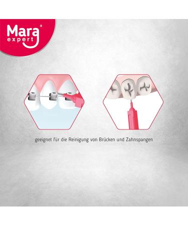 Interdental Brushes ISO 1 Orange - 8 Pack for Effective Dental Care | Mara Expert Interdental Cleaning Tools - Buy Online on GoSupps.com