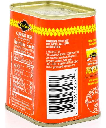 EXCELSIOR Corned Beef in Natural Juices - 12 Oz | Premium Quality Canned Corned Beef - Buy Online on GoSupps.com