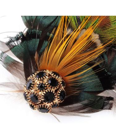 RUNHENG Handmade Feather Peacock Hair Clip - Buy Online on GoSupps.com