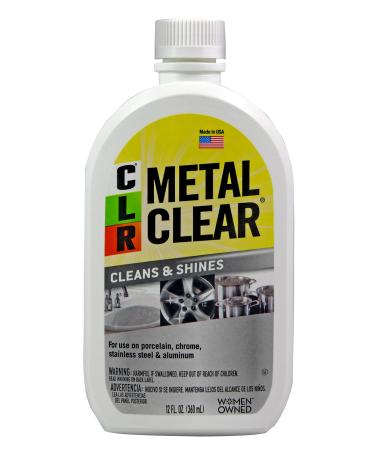 CLR Metal Clear Cleans and Shines Porcelain Chrome Stainless Steel and Aluminum 12-Ounce Bottle