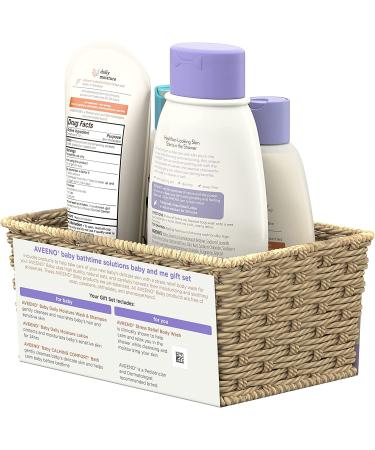Aveeno Baby Mommy & Me Daily Bathtime Gift Set - Baby Wash & Shampoo, Calming Bath, Moisturizing Lotion, Stress Relief Body Wash - 4 Items - Buy Online on GoSupps.com