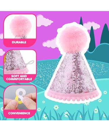 Amaxiu Dog Birthday Party Set - Bling Birthday Hat & Plaid Bandana for Small Medium & Large Dogs - Pink - Buy Online on GoSupps.com