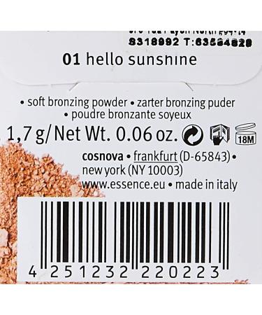Buy essence Bronzer - My Must Haves Bronzing Powder 01 - Hello Sunshine | Best International Shipping - Buy Online on GoSupps.com