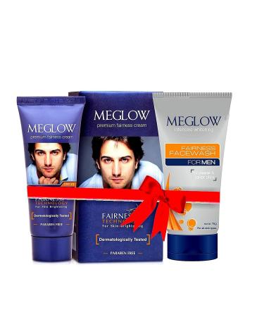Men Fairness Combo(Meglow Facewash+Cream)