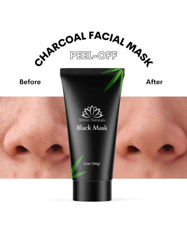 Charcoal Black Face Mask - Peel-Off Facial Mask for Deep Cleansing & Clear Skin | Remove Blackheads - 2 oz - Buy Online on GoSupps.com