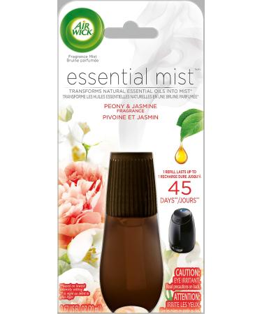 Air Wick Essential Oils Diffuser Mist Refill, Peony & Jasmine, 1ct, Air Freshener (RAC98555) Peony and Jasmine