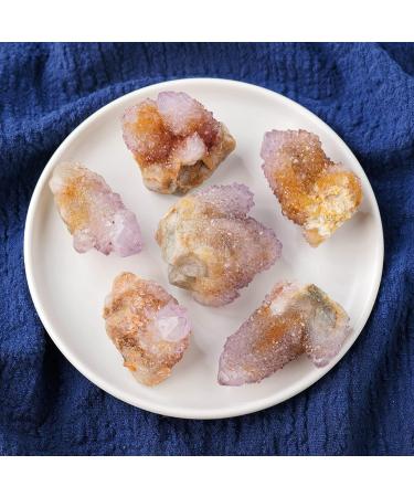 Natural Crystal Rough Natural Raw Cactus Amethyst Cluster Irregular Voilet Cluster Amethyst Specimens (Color : Cactus Cluster Size : 50-70g) 50-70g Cactus Cluster - Buy Online on GoSupps.com