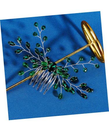Mikinona Hair Accessories for Rhinestone Hair Comb Crystal Hair Side Comb Bridal Hair Accessory Girl Headpieces for Wedding Green Crystal Hair Comb Hair Accessories for Wedding - Buy Online on GoSupps.com