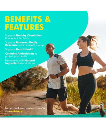 (2 Pack) Teniva Blood Balance Advanced Daily Support for Circulation Energy & Balanced Levels | Natural Formula to Help Maintain Natural Flow and Overall Health Just 2 Pills Daily (120 Capsules) - Buy Online on GoSupps.com