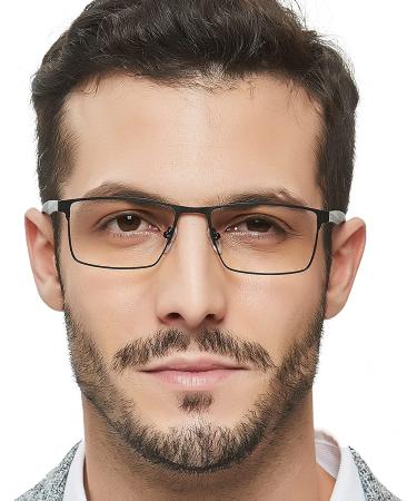 OCCI CHIARI Men's Blue Light Blocking Reading Glasses - Computer Readers in Black 1.25x - Buy Online on GoSupps.com