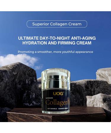 UOG Collagen Complex - Anti-Wrinkle Essence for Face & Neck | Firming & Lifting Moisturizer | Hydrating for All Skin Types - 30ml - Buy Online on GoSupps.com
