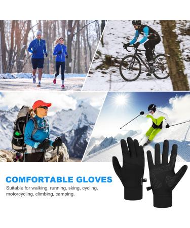 Buy Coskefy Lightweight Touchscreen Gloves for Men & Women | Elastic Slip-Resistant Running Bike & Winter Gloves - Ideal for Camping Hiking Cycling & Climbing | Black-Z05 L - Buy Online on GoSupps.com