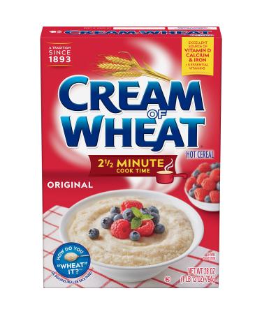 Cream of Wheat Stove Top Hot Cereal, Original, 2 1/2 Minute Cook Time, 28 Ounce (Pack of 4)