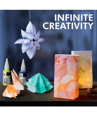 Marabu Neon Alcohol Ink Set - 4 Neon Alcohol Inks, Yellow, Orange, Pink, Blue - Vibrant Alcohol Ink for Epoxy Resin, Tumblers, Alcohol Ink Paper - Large 0.68 Ounce Inks Neon Colors Set - Buy Online on GoSupps.com