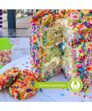My Dad's Cookies 6oz (3-Pack) - Gluten Free, Dairy Free, Kosher, Fresh Baked Sprinkle Cookies - Buy Online on GoSupps.com