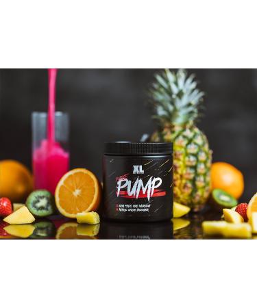 XL Nutrition Purge Pump | Stim Free Pre Workout | Nitric Oxide Booster | Increase in Blood Flow | 300 Grams | 30 Servings (Tropical) - Buy Online on GoSupps.com