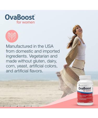 FertilAid for Women & Ovaboost Combo - Natural Fertility Supplements for Ovulation & Egg Quality - 1 Month Supply - Buy Online on GoSupps.com
